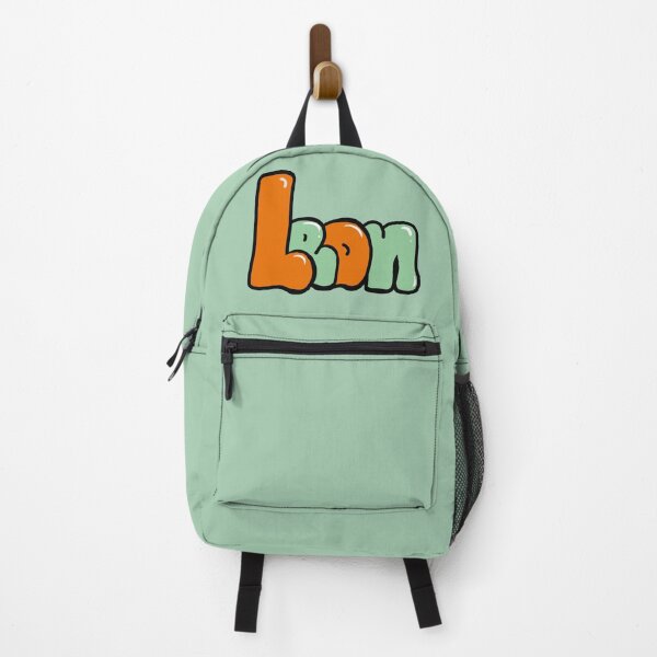 Item preview, Leon name in Aqua orange and sage green graffiti calligraphy Top 10 unique personalized gifts for boys and men named Leon designed and sold by Artonmytee.