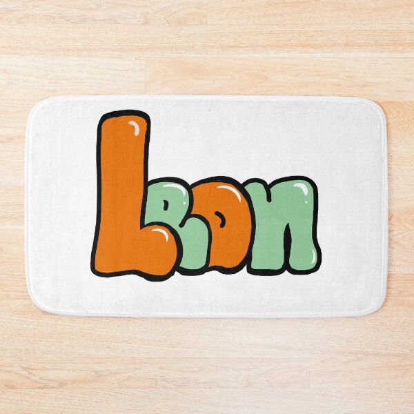 Item preview, Leon name in Aqua orange and sage green graffiti calligraphy Top 10 unique personalized gifts for boys and men named Leon designed and sold by Artonmytee.