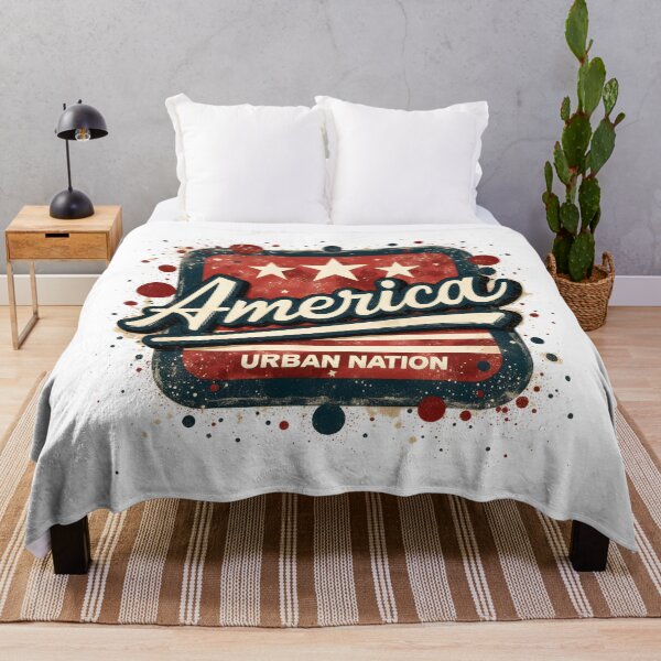 Item preview, America Urban Nation Shirt – Graffiti Patriotic Streetwear Design designed and sold by relso.