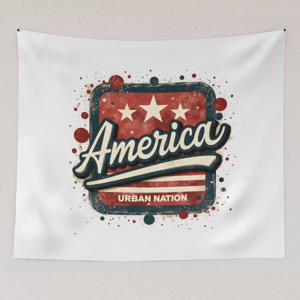 Item preview, America Urban Nation Shirt – Graffiti Patriotic Streetwear Design designed and sold by relso.
