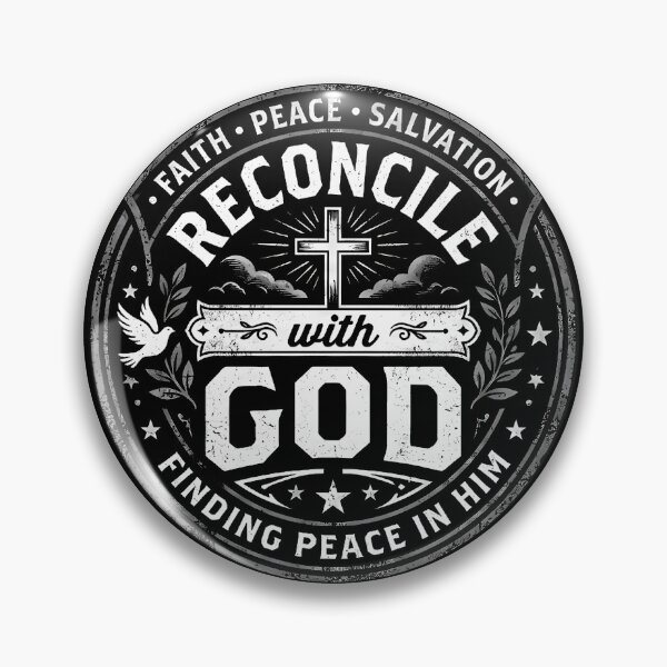 Item preview, Reconcile with God Christian Bible saying Cross Dove designed and sold by SHIRTMISSION.