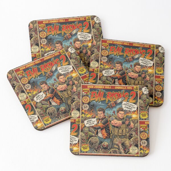 Item preview, Evil Rising 2 Horror Gaming Vintage Comic Cover Art designed and sold by Back2Collage.