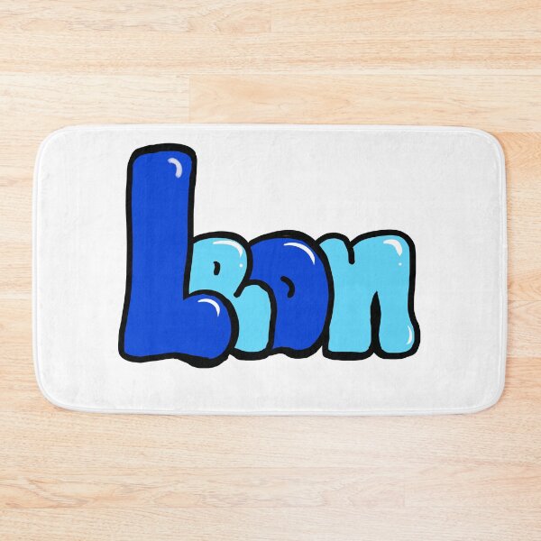 Item preview, Leon name in Blue shades graffiti calligraphy Top 10 unique personalized gifts for boys and men named Leon designed and sold by Artonmytee.