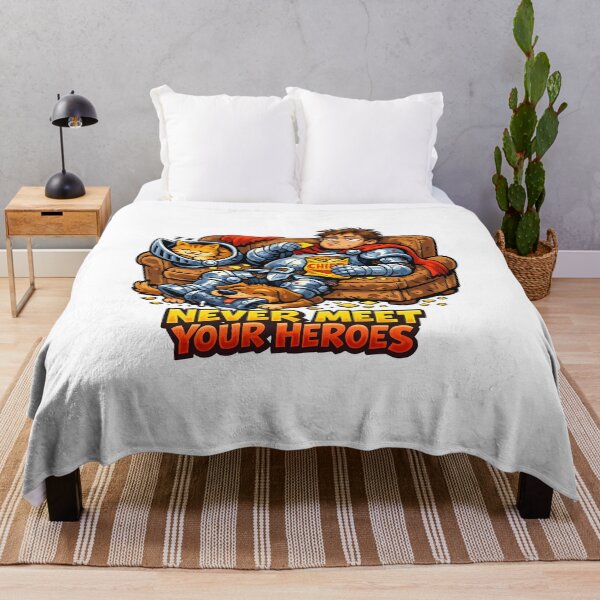 Item preview, Never Meet Your Heroes — Funny Knight Humor designed and sold by FullHousePOD.