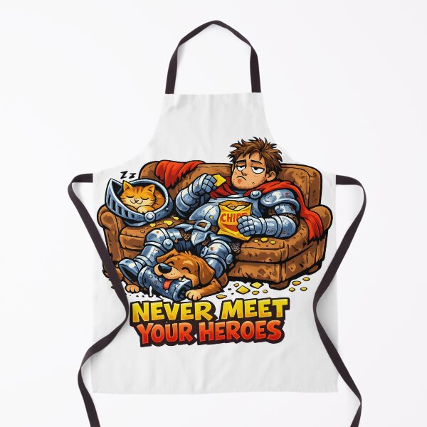 Item preview, Never Meet Your Heroes — Funny Knight Humor designed and sold by FullHousePOD.