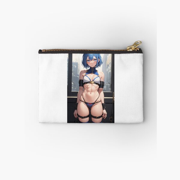 Item preview, Blue-Haired Athletic Anime Warrior – Tactical Sci-Fi Combat Fighter designed and sold by iloveanimechibi.