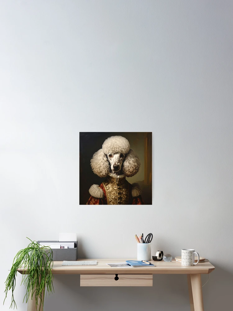 Thumbnail 2 of 3, Poster, Royal Standard Poodle Renaissance Portrait designed and sold by Rutvain.