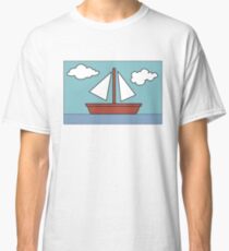 Simpsons Sailboat Painting Classic T-Shirt