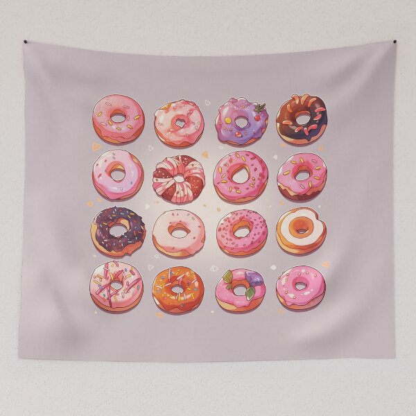 Item preview, Sweet donut pattern food design designed and sold by madkiitten.