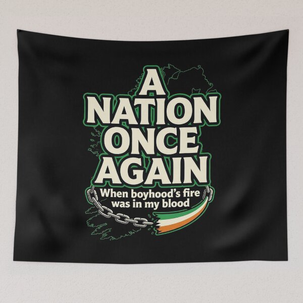 Item preview, A Nation Once Again Broken Chain | Irish Rebel Song Art designed and sold by REAL IRISH GIFTS.