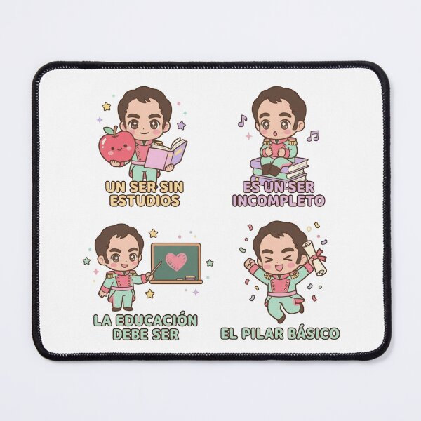 Item preview, Simón Bolívar Chibi Maestro - 1988 Retro Japanese Fancy Aesthetic - Education Quote designed and sold by elglotonmusical.
