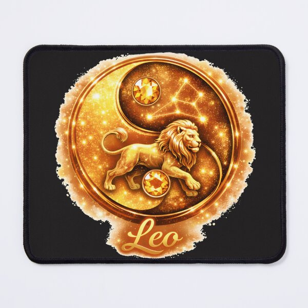 Item preview, Leo - Zodiac starsign, inside an yin-yang ,Jul 23–Aug 22 designed and sold by FireOrchid.
