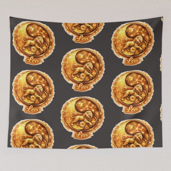 Item preview, Leo - Zodiac starsign, inside an yin-yang ,Jul 23–Aug 22 designed and sold by FireOrchid.