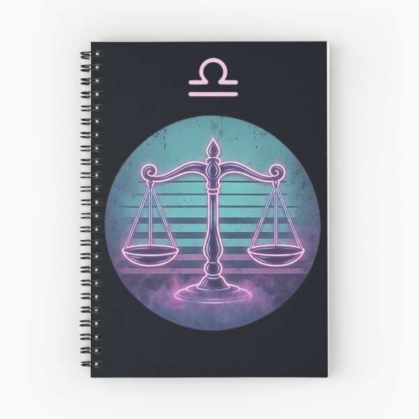 Item preview, Libra Zodiac Sign — Neon Scales of Justice Astrology Art designed and sold by DPSz.