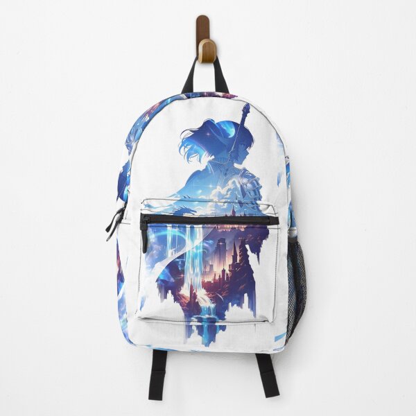Item preview, Celestial Knight Dreamscape – Fantasy Anime Warrior Double Exposure Art designed and sold by Dyan4.