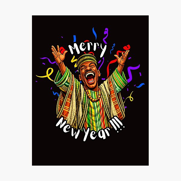 Item preview, Merry New Year designed and sold by Popcorn Odyssey.
