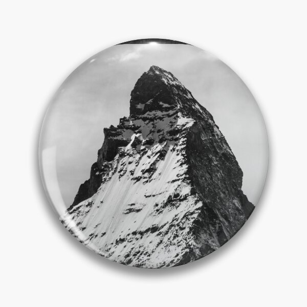 Item preview, Winter summit of the Matterhorn, Zermatt, Switzerland vintage black and white photograph poster art print designed and sold by Astrid Arkhangelsky.