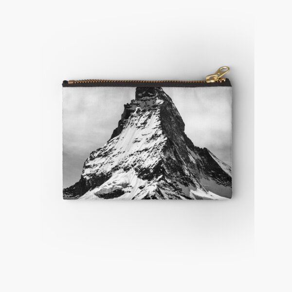 Item preview, Winter summit of the Matterhorn, Zermatt, Switzerland vintage black and white photograph poster art print designed and sold by Astrid Arkhangelsky.