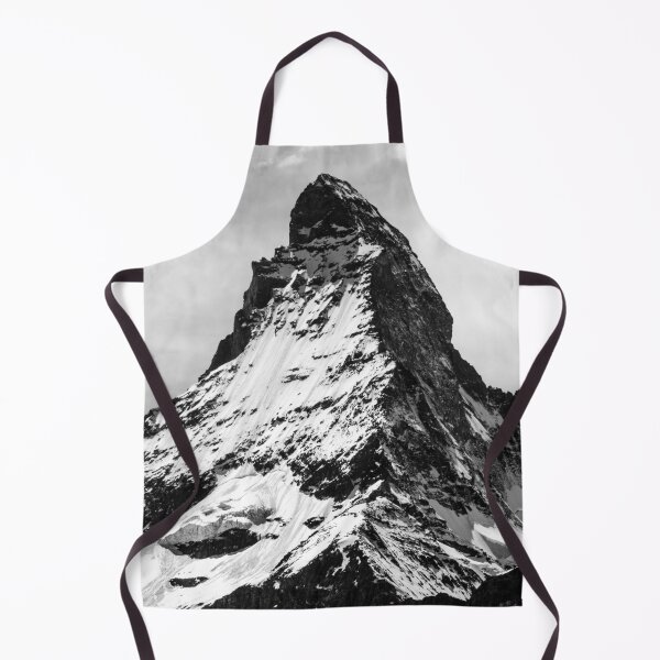 Item preview, Winter summit of the Matterhorn, Zermatt, Switzerland vintage black and white photograph poster art print designed and sold by Astrid Arkhangelsky.