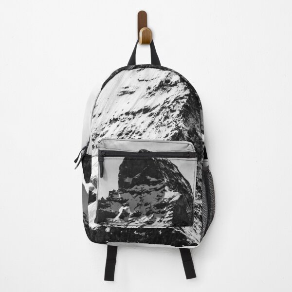 Item preview, Winter summit of the Matterhorn, Zermatt, Switzerland vintage black and white photograph poster art print designed and sold by Astrid Arkhangelsky.