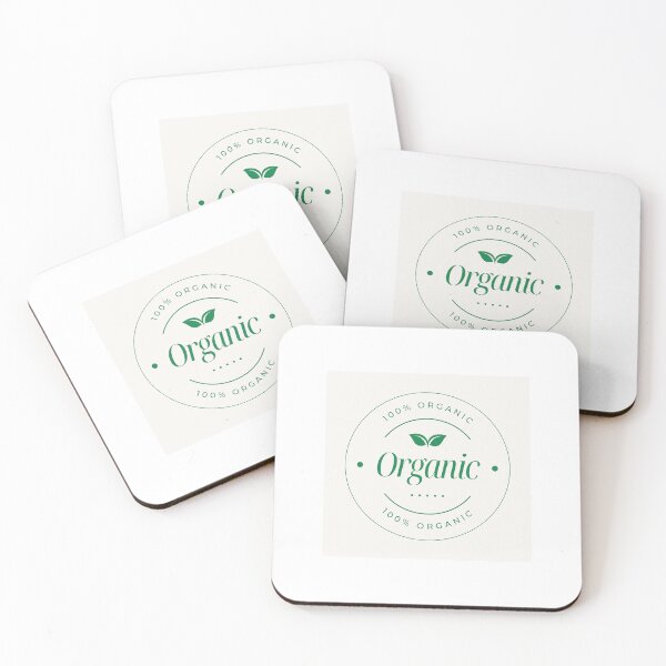 Item preview, Minimalist 100% Organic Seal Sticker - Green Leaf Eco-Friendly Badge designed and sold by lalit0767.