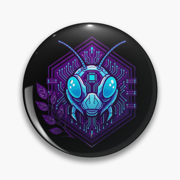 Item preview, Cyber Bee Tech Art - Futuristic Neon Circuit Honeybee Illustration designed and sold by AbulailArt.