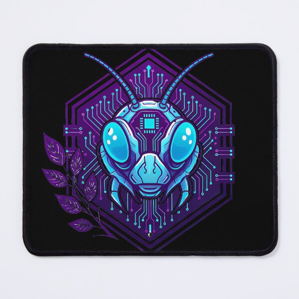 Item preview, Cyber Bee Tech Art - Futuristic Neon Circuit Honeybee Illustration designed and sold by AbulailArt.