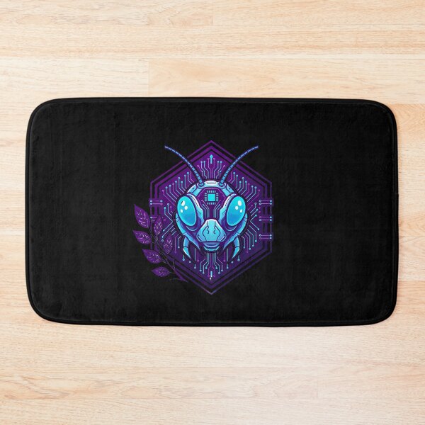 Item preview, Cyber Bee Tech Art - Futuristic Neon Circuit Honeybee Illustration designed and sold by AbulailArt.