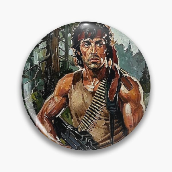 Item preview, One Man Army: Sylvester Stallone Rambo First Blood Impasto designed and sold by Art's Diner.