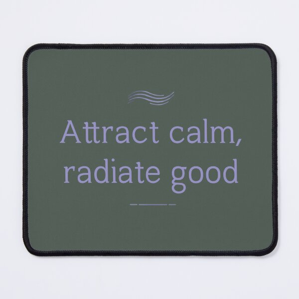 Item preview, Attract Calm Sticker | Good Vibes Aesthetic Design | Positive Energy Manifestation designed and sold by CosmicQuietLab.
