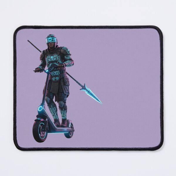 Item preview, Cyberpunk Knight - Futuristic Warrior on Electric Scooter designed and sold by Valeriia_Isaieva.
