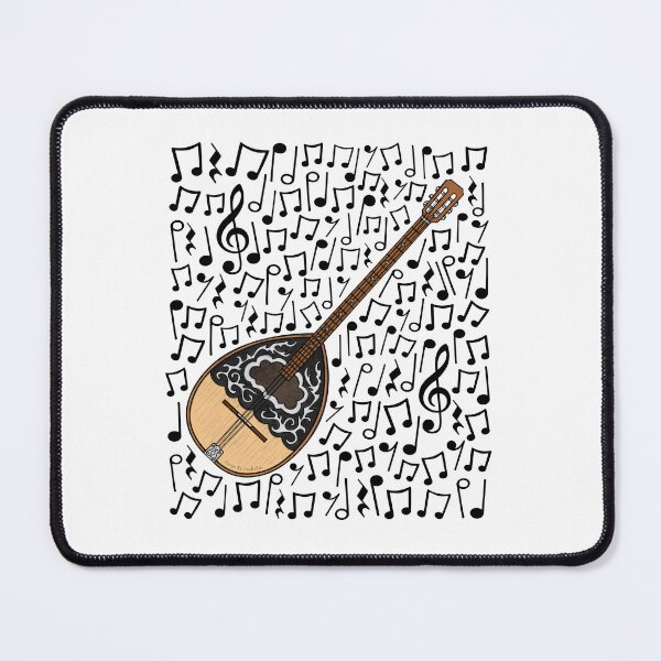 Item preview, Bouzouki Musical Notes Folk Musician designed and sold by doodlerob.