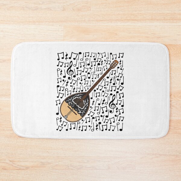 Item preview, Bouzouki Musical Notes Folk Musician designed and sold by doodlerob.