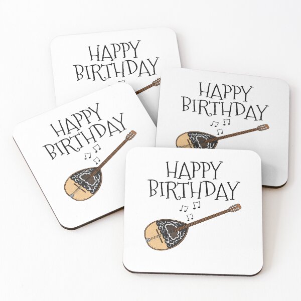 Item preview, Bouzouki Happy Birthday Music Teacher Folk Musician designed and sold by doodlerob.