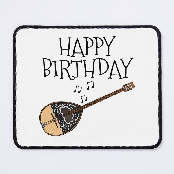 Item preview, Bouzouki Happy Birthday Music Teacher Folk Musician designed and sold by doodlerob.