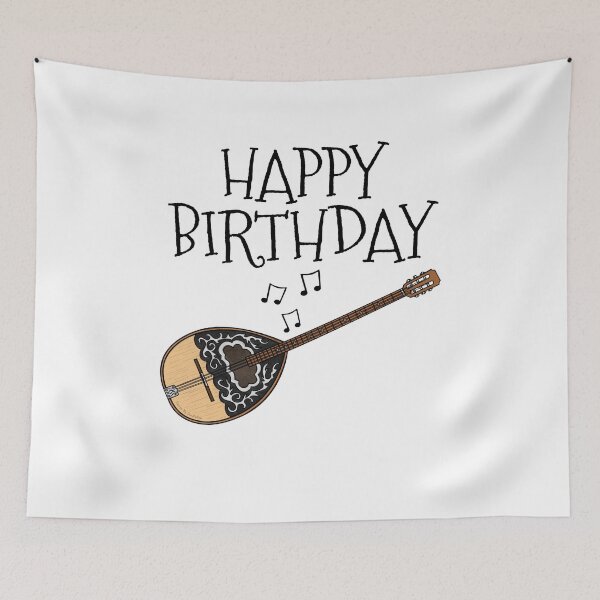 Item preview, Bouzouki Happy Birthday Music Teacher Folk Musician designed and sold by doodlerob.