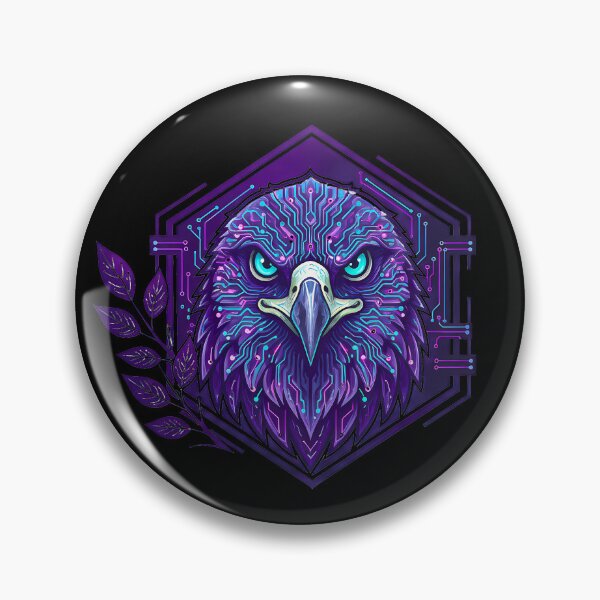 Item preview, Cyber Eagle Elite Tech Art - Futuristic Neon Circuit Predator Illustration designed and sold by AbulailArt.