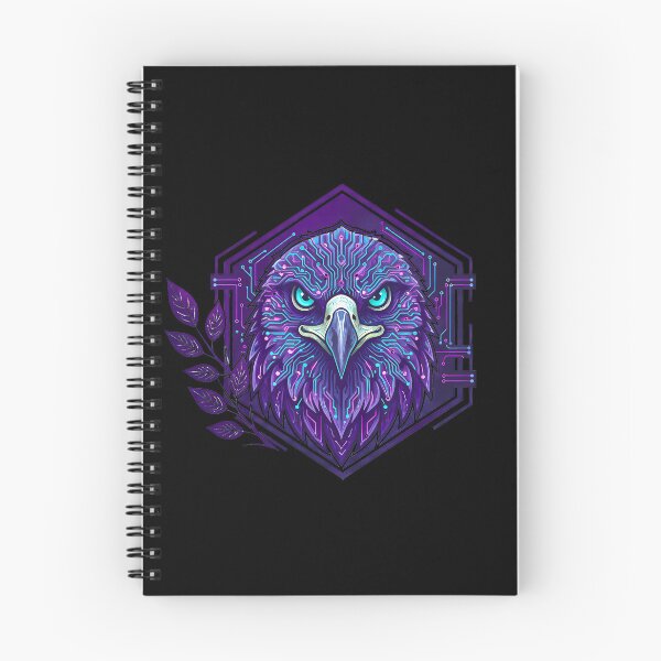 Item preview, Cyber Eagle Elite Tech Art - Futuristic Neon Circuit Predator Illustration designed and sold by AbulailArt.