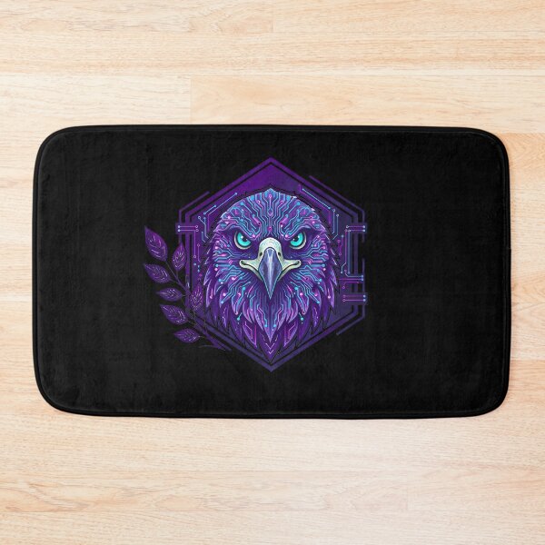 Item preview, Cyber Eagle Elite Tech Art - Futuristic Neon Circuit Predator Illustration designed and sold by AbulailArt.