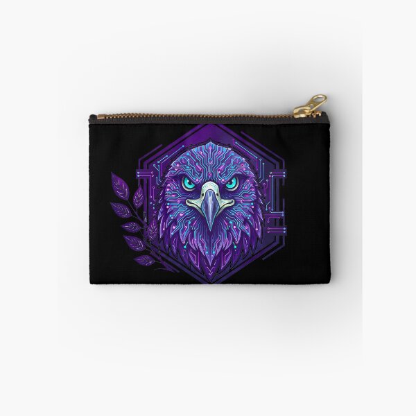 Item preview, Cyber Eagle Elite Tech Art - Futuristic Neon Circuit Predator Illustration designed and sold by AbulailArt.