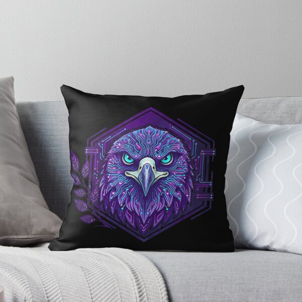 Item preview, Cyber Eagle Elite Tech Art - Futuristic Neon Circuit Predator Illustration designed and sold by AbulailArt.
