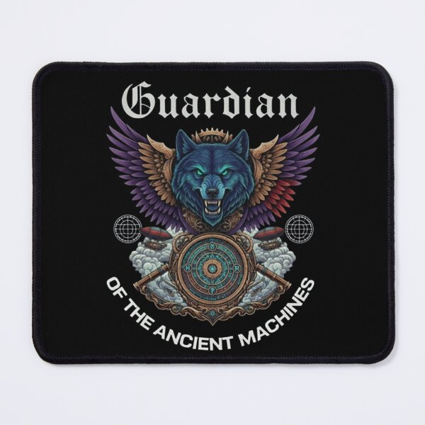 Item preview, Guardian of the Ancient Machines – Steampunk Wolf Fantasy Design designed and sold by Dogandesighn.