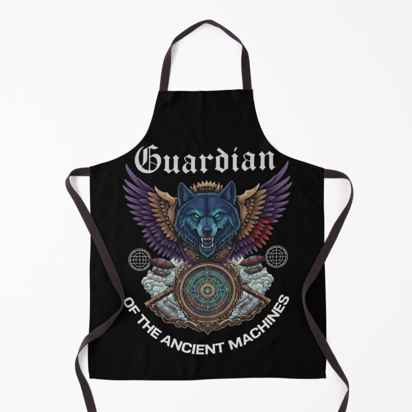 Item preview, Guardian of the Ancient Machines – Steampunk Wolf Fantasy Design designed and sold by Dogandesighn.