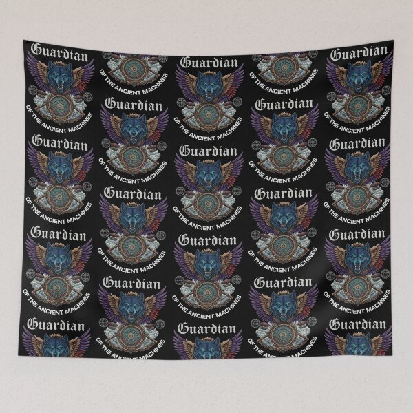Item preview, Guardian of the Ancient Machines – Steampunk Wolf Fantasy Design designed and sold by Dogandesighn.