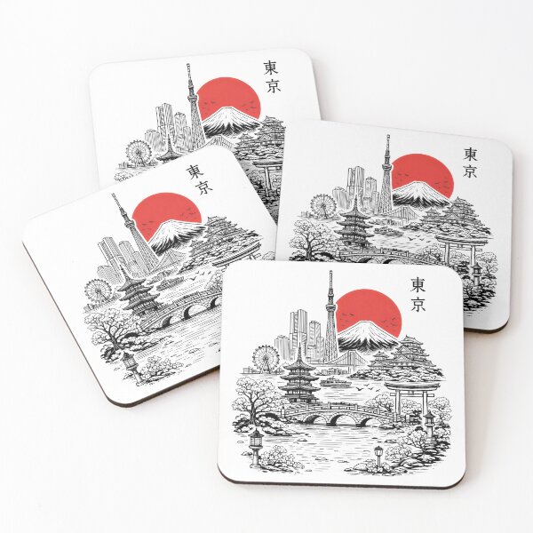 Item preview, Tokyo in Bloom Sakura Skyline Art designed and sold by Blok45.