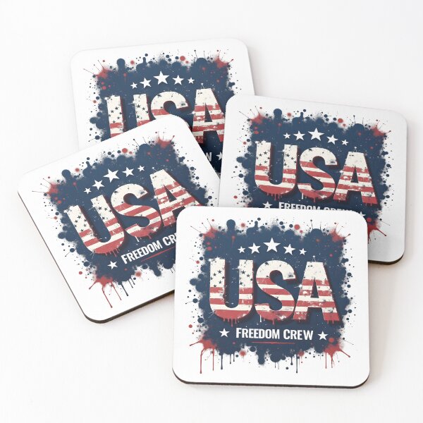 Item preview, USA Freedom Crew Shirt – Urban Graffiti Patriotic Streetwear designed and sold by relso.