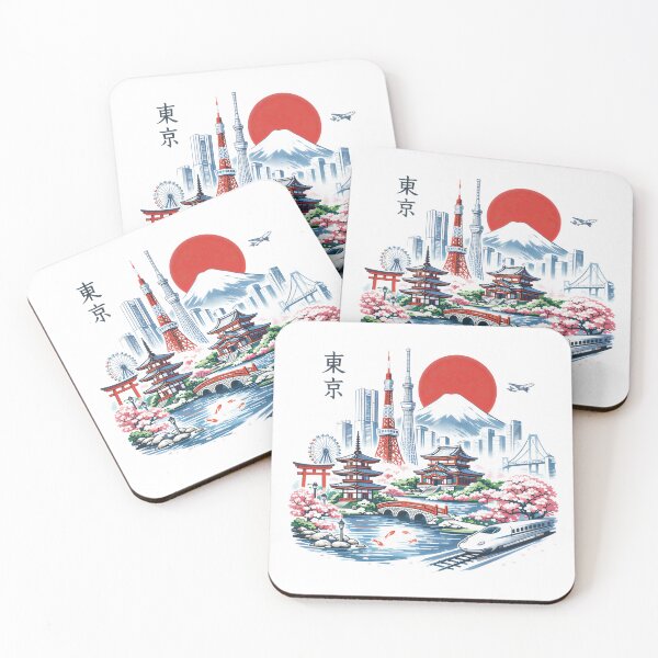 Item preview, Tokyo in Bloom Sakura Skyline Art designed and sold by Blok45.