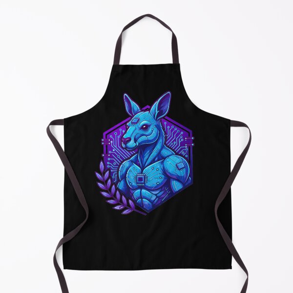 Item preview, Cyber Kangaroo Tech Art - Futuristic Neon Circuit Australian Wildlife Illustration designed and sold by AbulailArt.