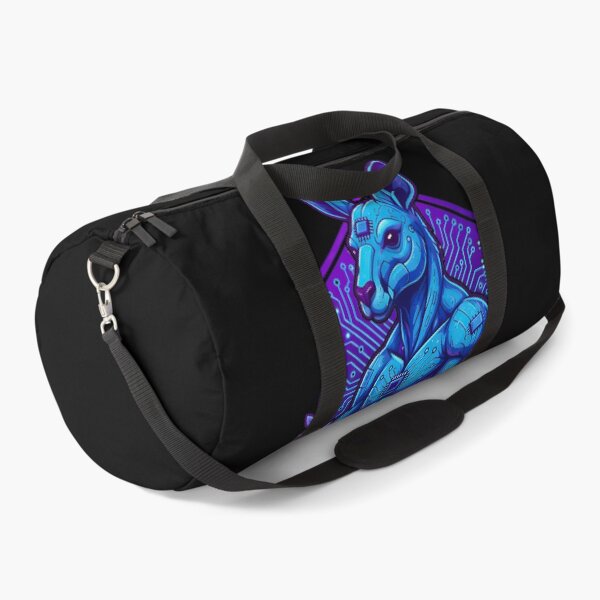 Item preview, Cyber Kangaroo Tech Art - Futuristic Neon Circuit Australian Wildlife Illustration designed and sold by AbulailArt.