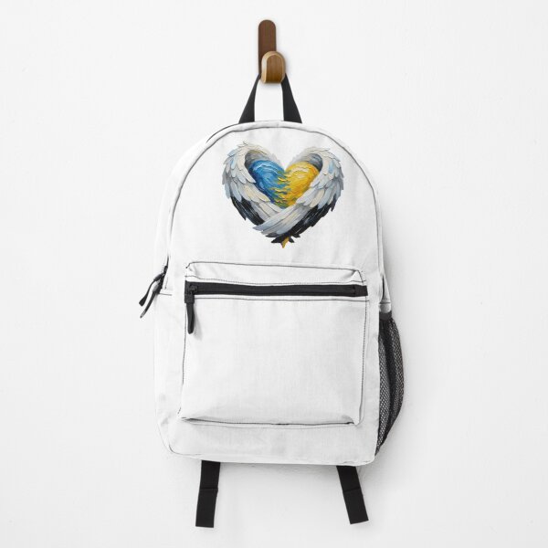 Item preview, Ukraine in My Heart - Angel Wings Patriotic Heart Art designed and sold by Valeriia_Isaieva.
